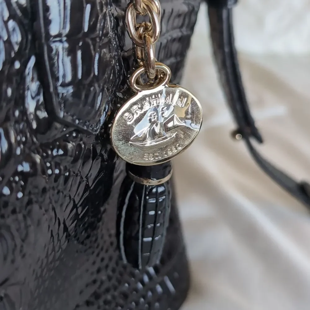 BRAHMIN MINI ASHER ♣️Melbourne Black NWOT